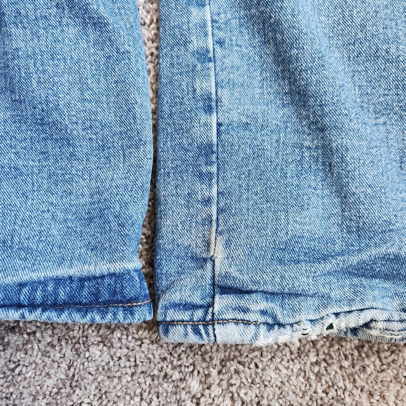 Wrangler Fleece Lined Jeans Mens 34x31 Rugged Wear Light Wash Straight Leg - Picture 8 of 8